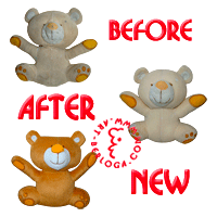 Restoration and copy of litle teddy bear