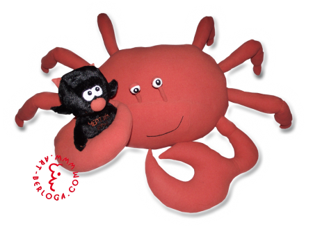 Individual sewing - stuffed toys crab and devil