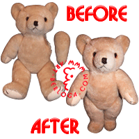 Teddy bear hand restoration
