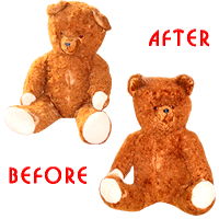 Restoration of a toy bear 45 years
