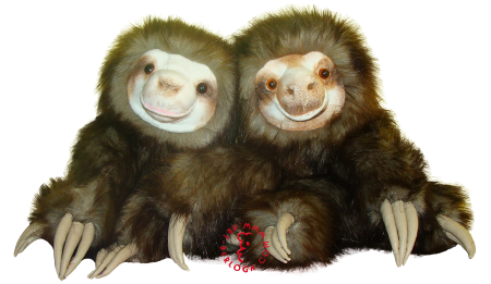 Sloths hand puppets. Sloths hand puppets.
