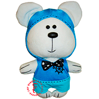 Flirt toy blue Sailor bear