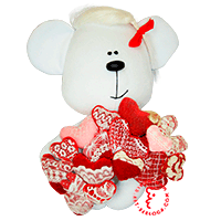 Flirt toy many hearts bear