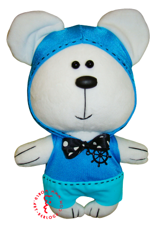Flirt toy blue Sailor bear